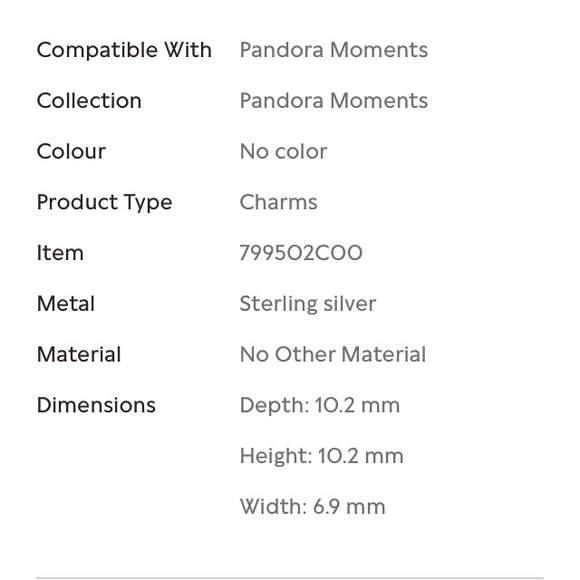 Pandora Polished Ribbons clip sterling silver charm - Picture 12 of 13